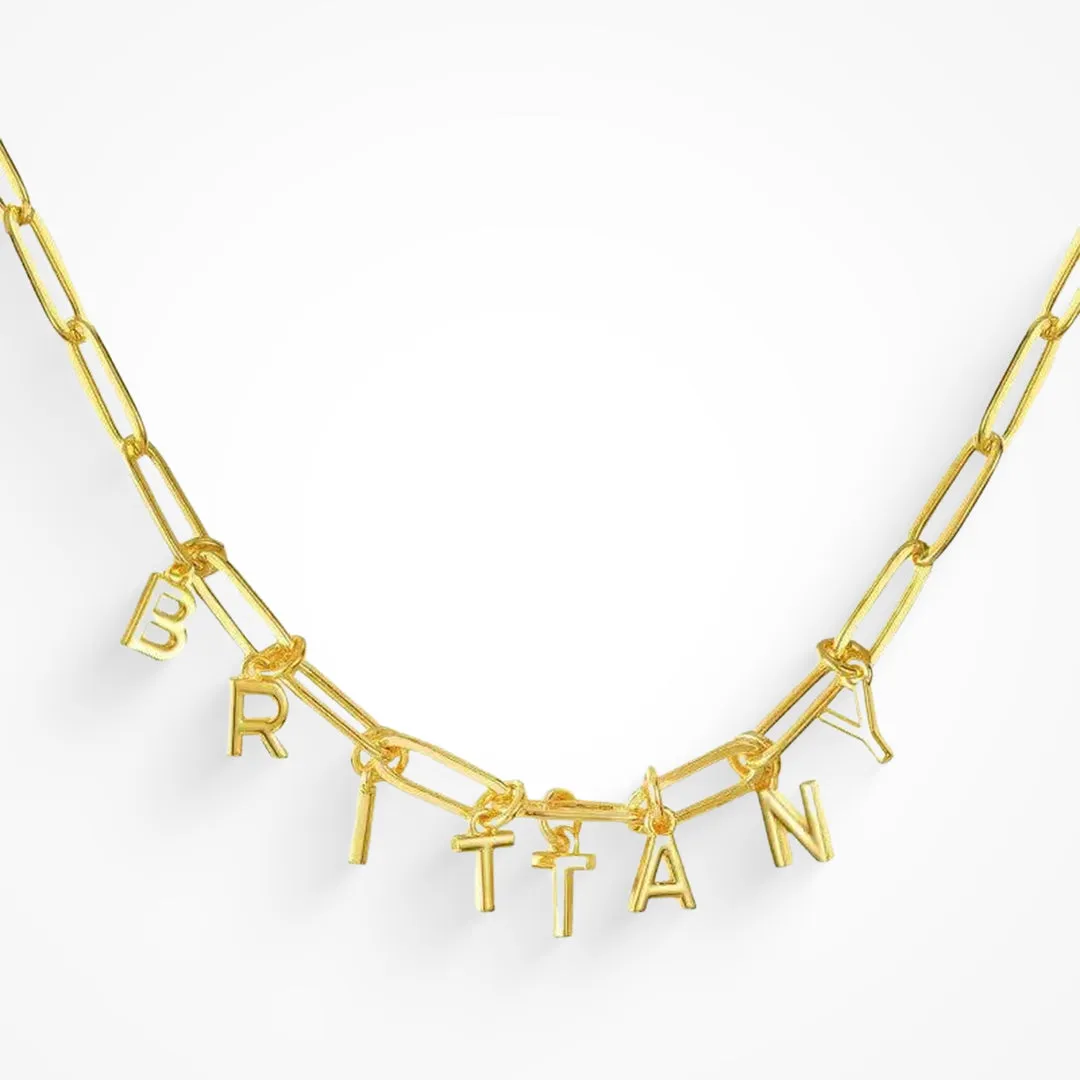 Custom/Personalized Link Letter Necklace sold by Evry Jewels