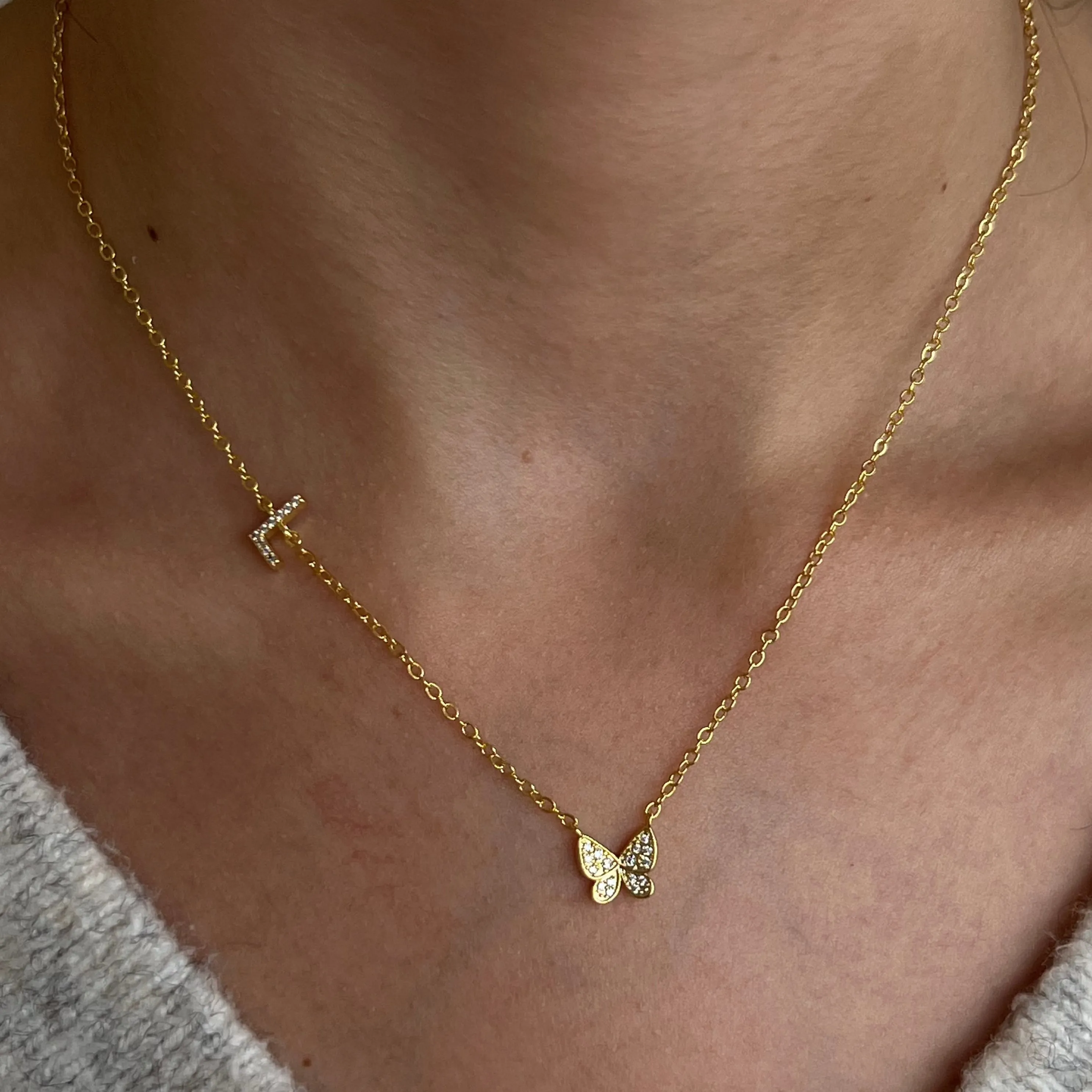 Flutter Away Necklace sold by Evry Jewels product image thumbnail 2