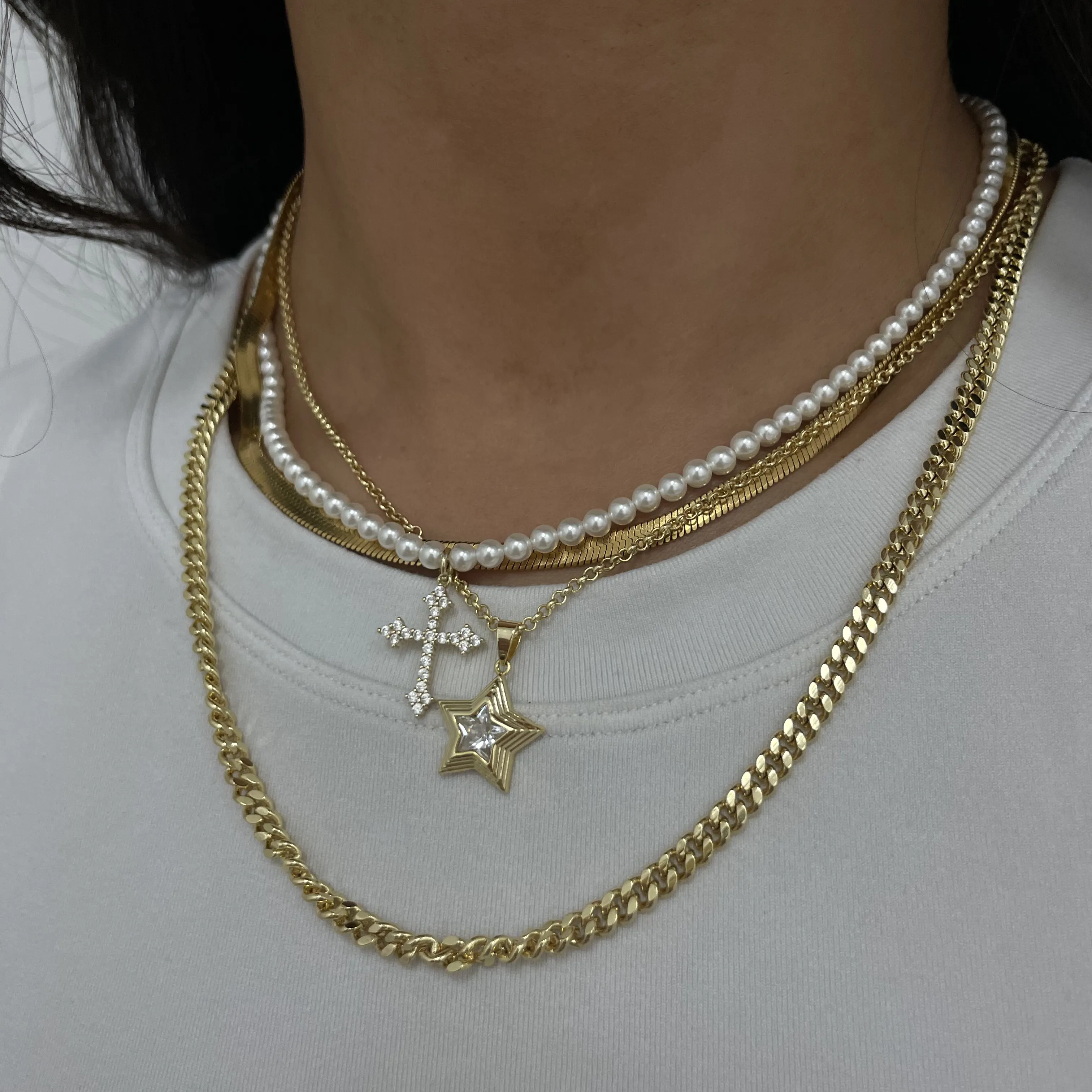 Rest in Pearl Necklace sold by Evry Jewels product image thumbnail 4