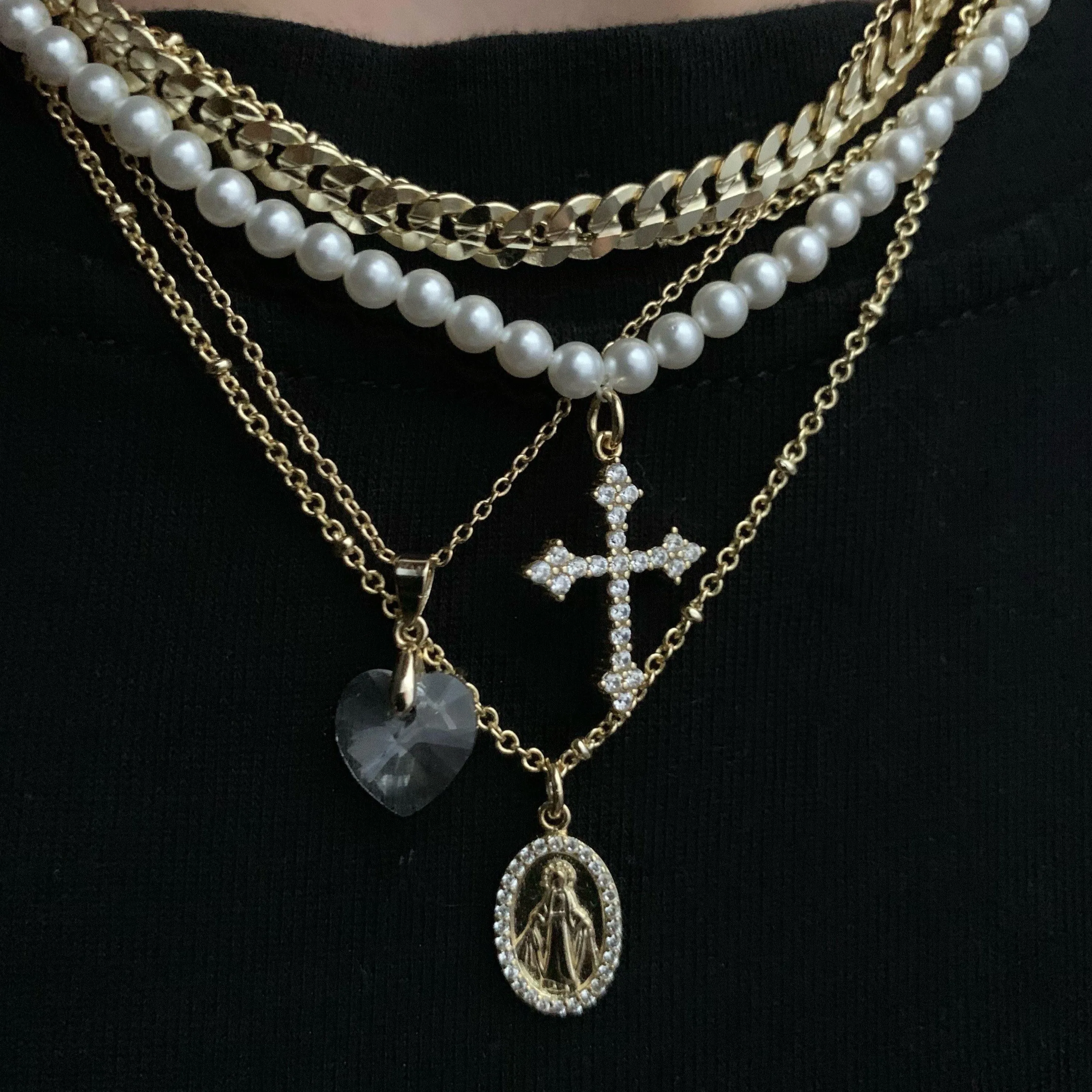 Rest in Pearl Necklace sold by Evry Jewels product image thumbnail 3