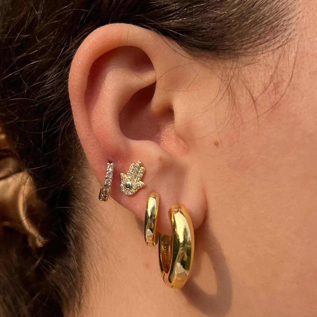 Hamsa Earrings sold by Evry Jewels product image thumbnail 2