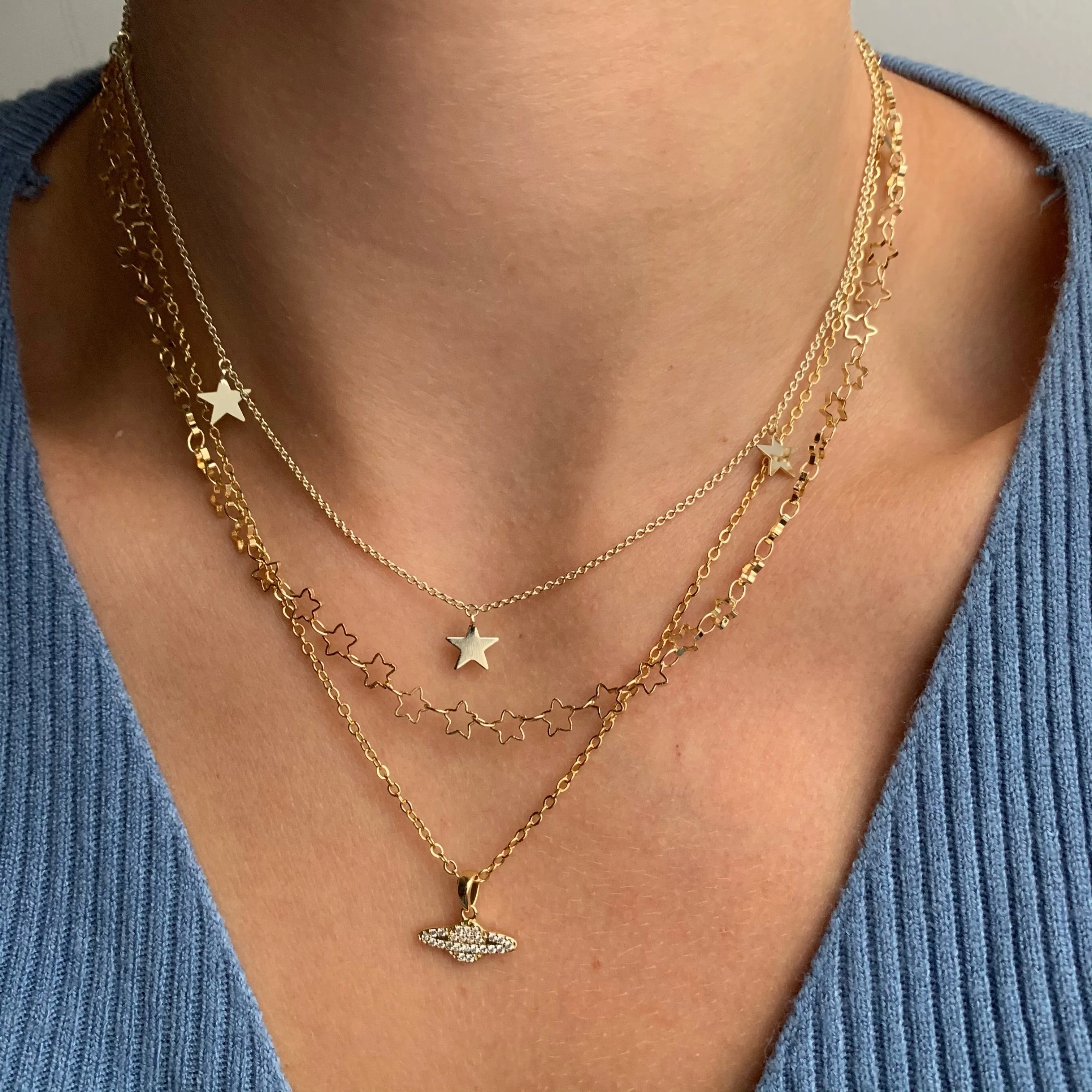 Galaxy Necklace sold by Evry Jewels product image thumbnail 3