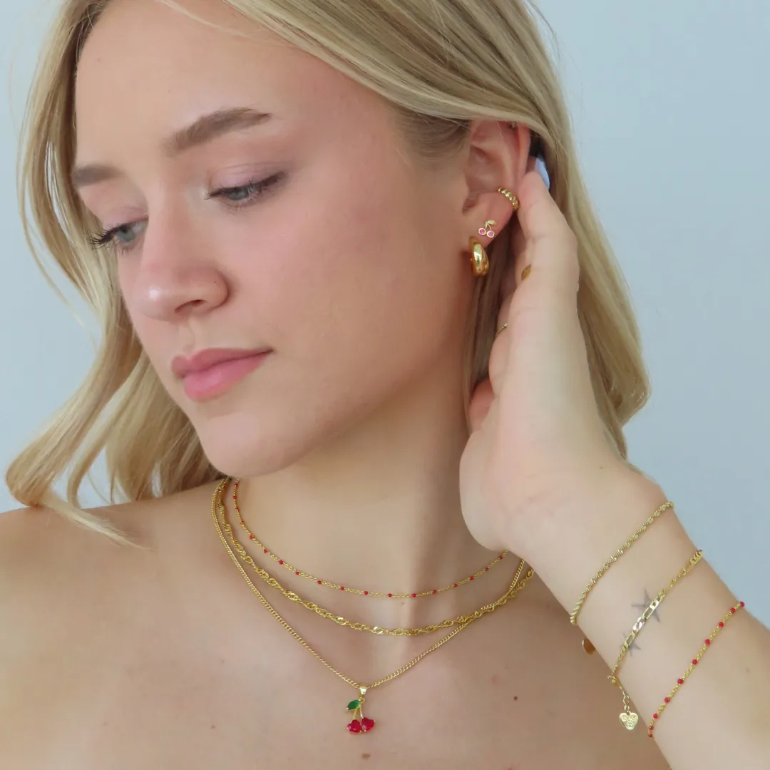 Cherry Girl Necklace sold by Evry Jewels product image thumbnail 3