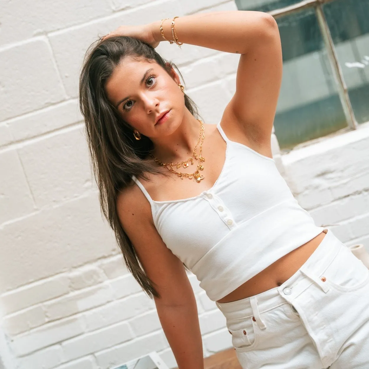 Linked Together Charm Necklace sold by Evry Jewels product image thumbnail 3