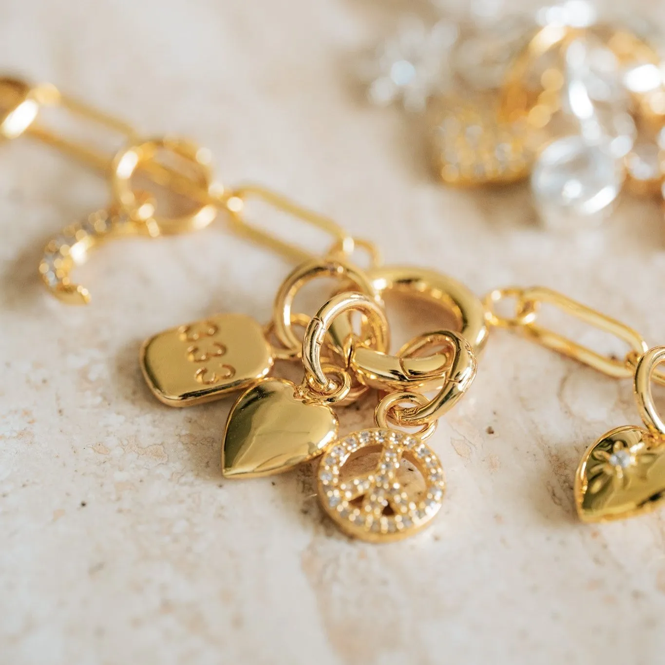 Linked Together Charm Necklace sold by Evry Jewels product image thumbnail 4