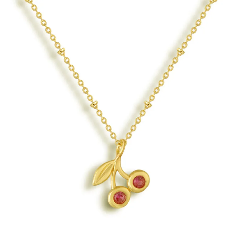 Cherry On Top Necklace sold by Evry Jewels