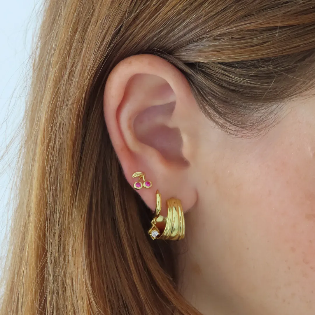 Cherry On Top Earrings sold by Evry Jewels product image thumbnail 3