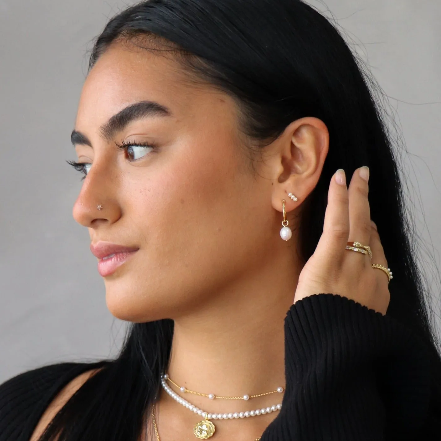 Pure Pearl Earrings (VIP) sold by Evry Jewels product image thumbnail 5