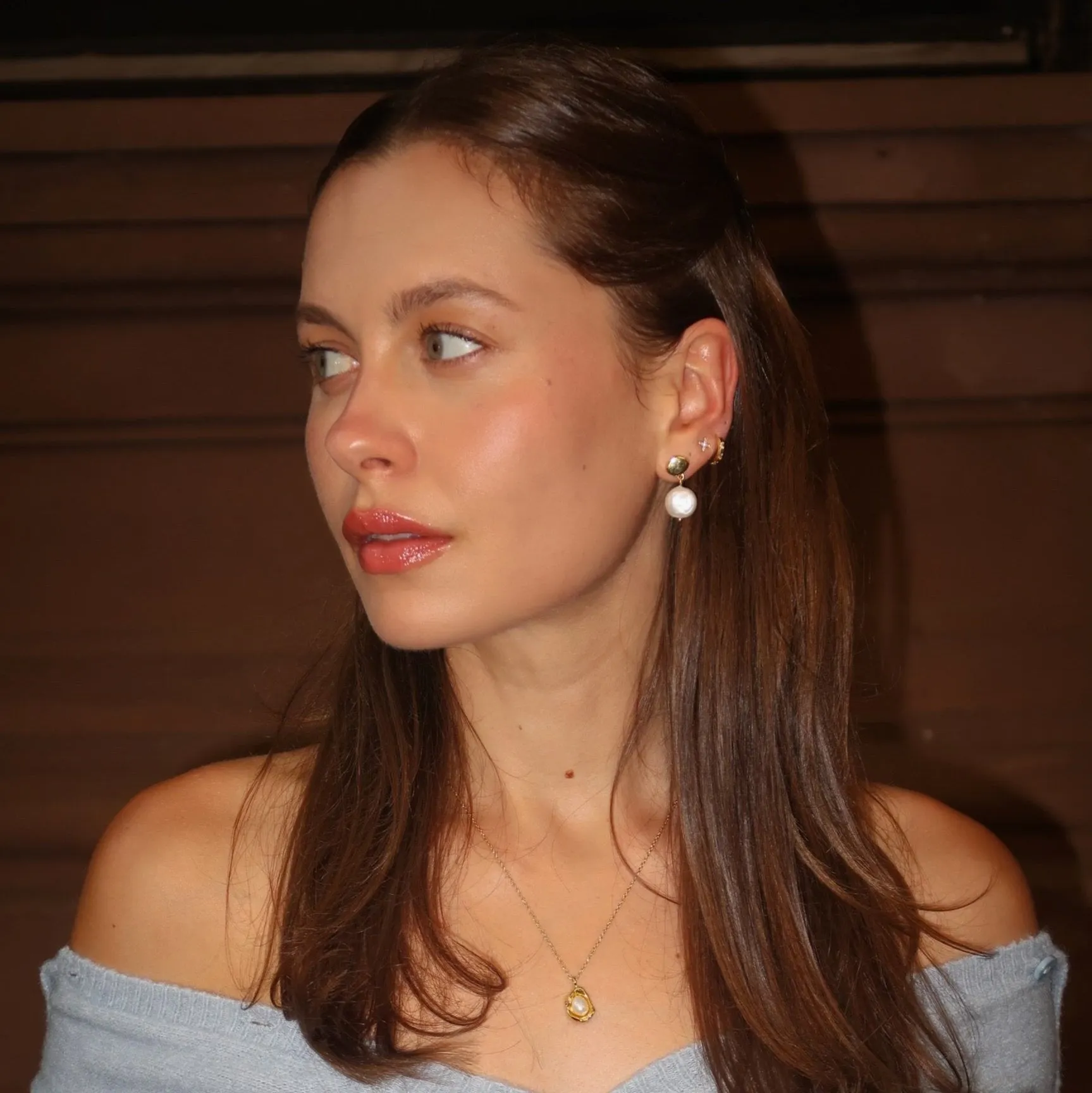 Moonlit Pearl Necklace sold by Evry Jewels product image thumbnail 2