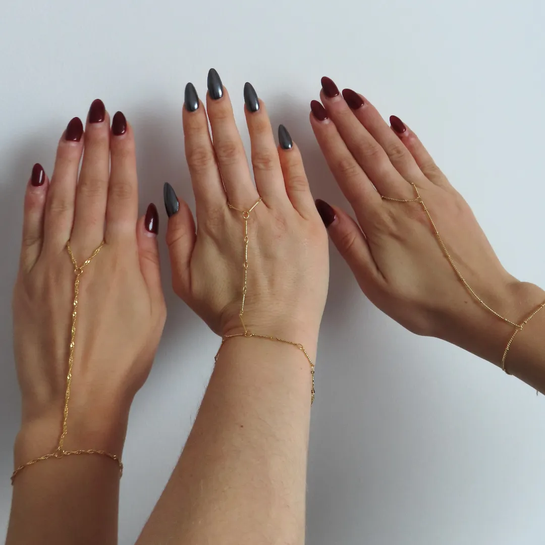 Basic Hand Chain Bundle : 3 Piece Hand Chain Bundle sold by Evry Jewels