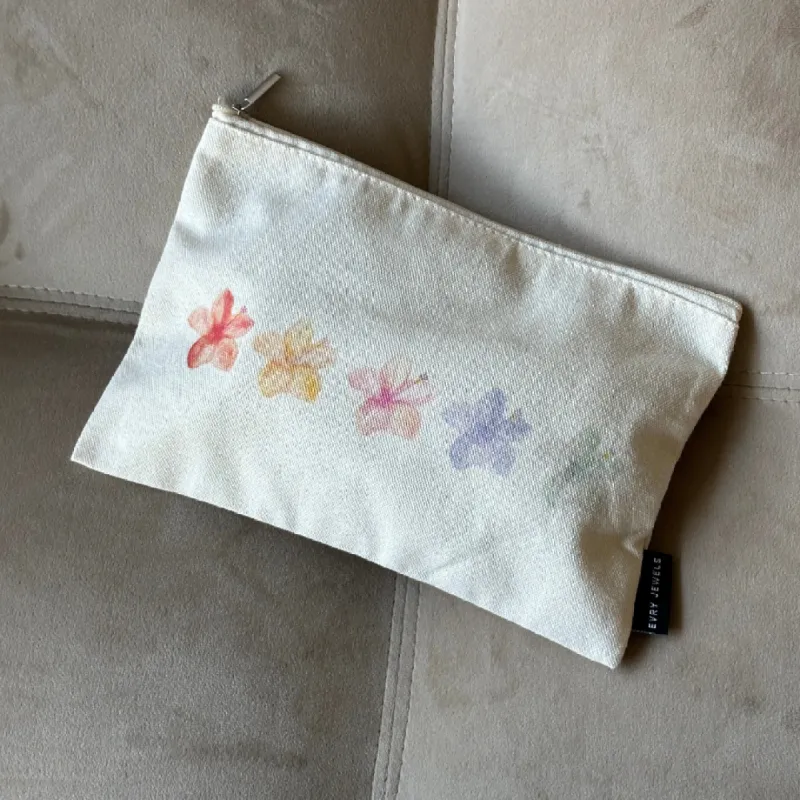 Hibiscus Toiletry Bag sold by Evry Jewels