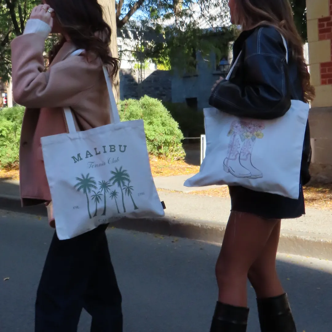 Malibu Tennis Club Tote Bag sold by Evry Jewels product image thumbnail 2