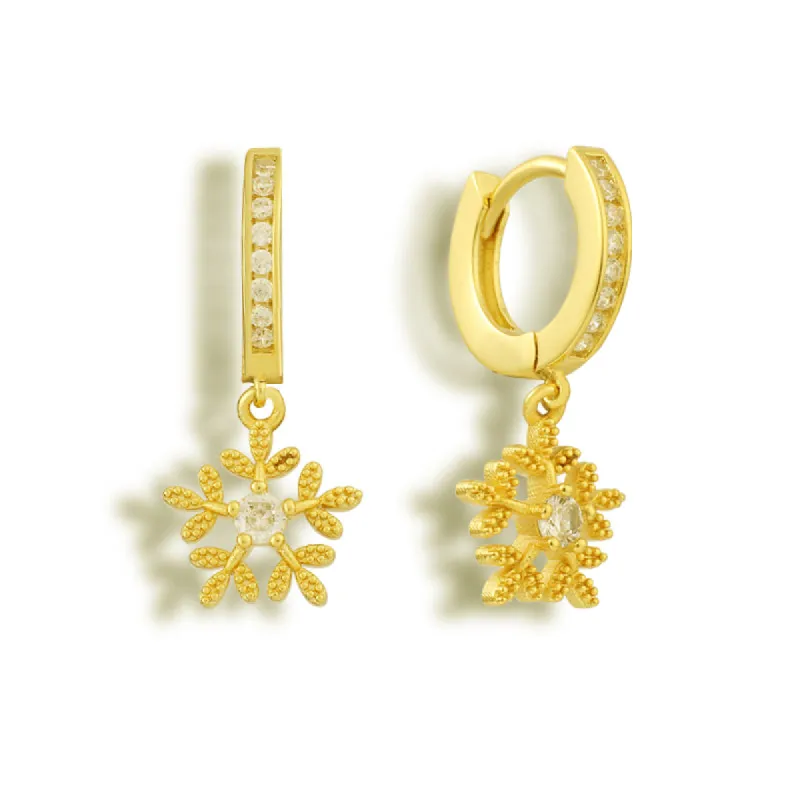 Snowflake Earrings sold by Evry Jewels