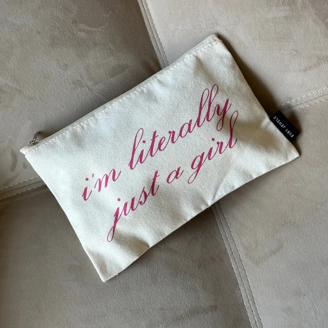 Just A Girl Toiletry Bag sold by Evry Jewels
