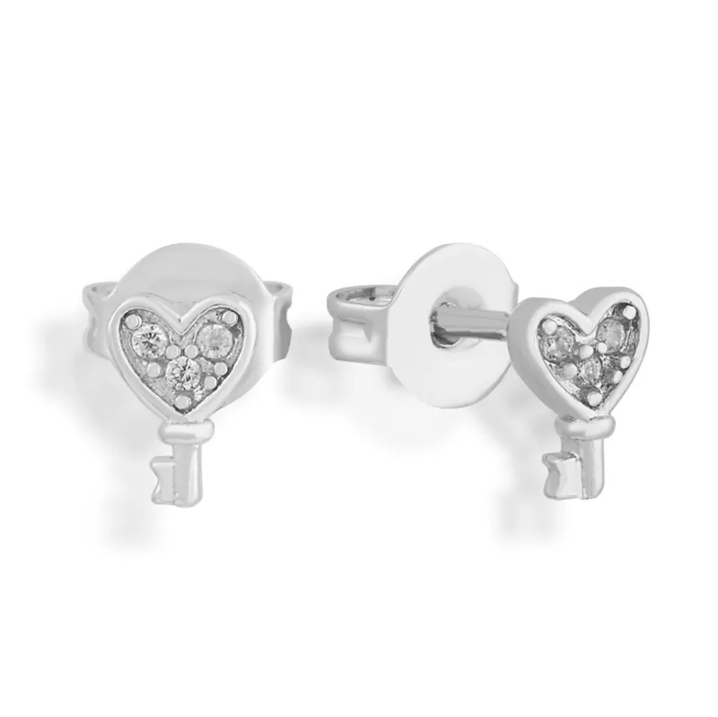 Key To My Heart Earrings sold by Evry Jewels product image thumbnail 3