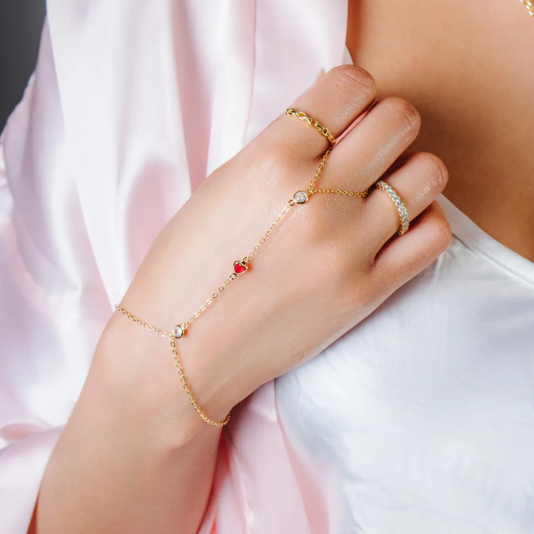 Love Language Hand Chain sold by Evry Jewels product image thumbnail 2