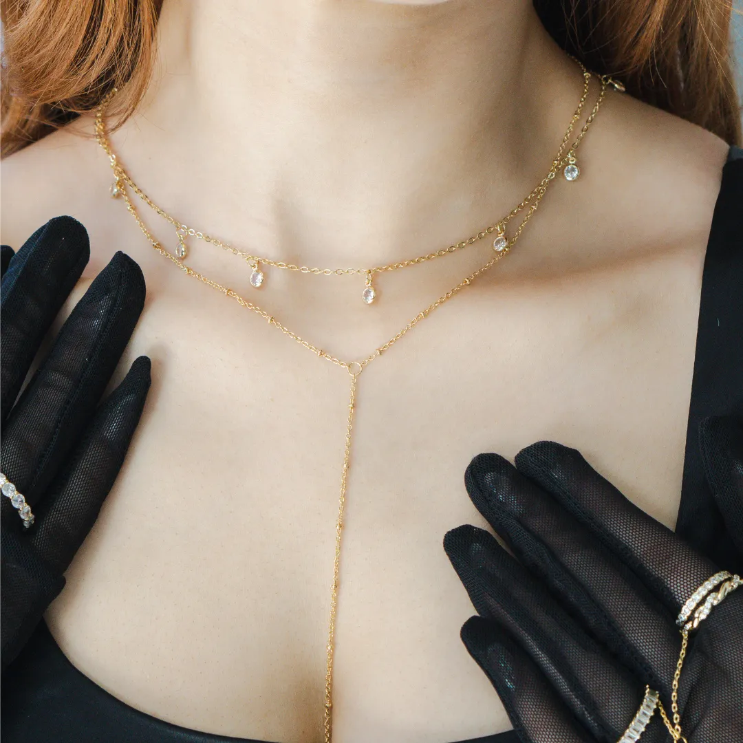 Dazzling Lariat Necklace sold by Evry Jewels product image thumbnail 3