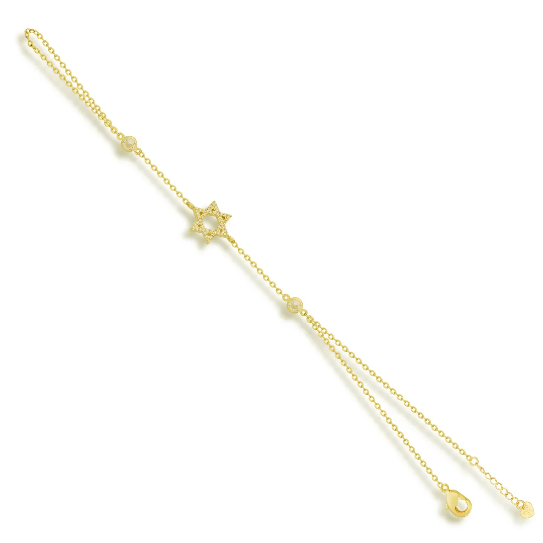 Star of David Hand Chain sold by Evry Jewels product image thumbnail 4