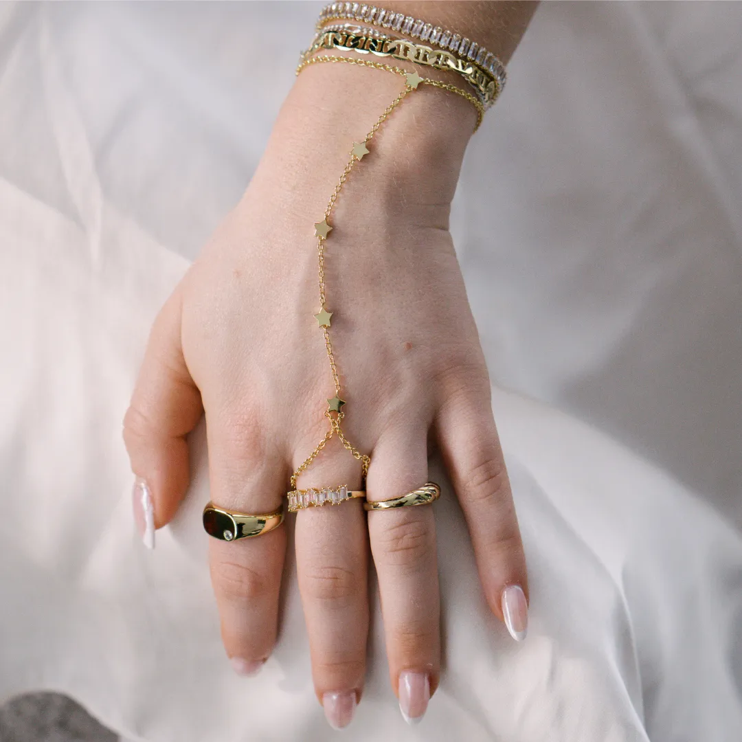 Shining Star Hand Chain sold by Evry Jewels