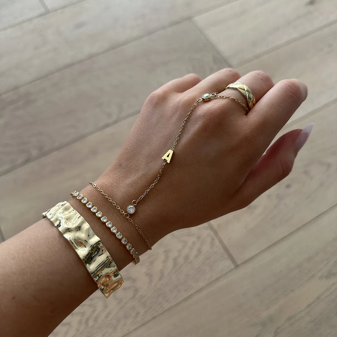 Custom/Personalized Letter Hand Chain sold by Evry Jewels product image thumbnail 4