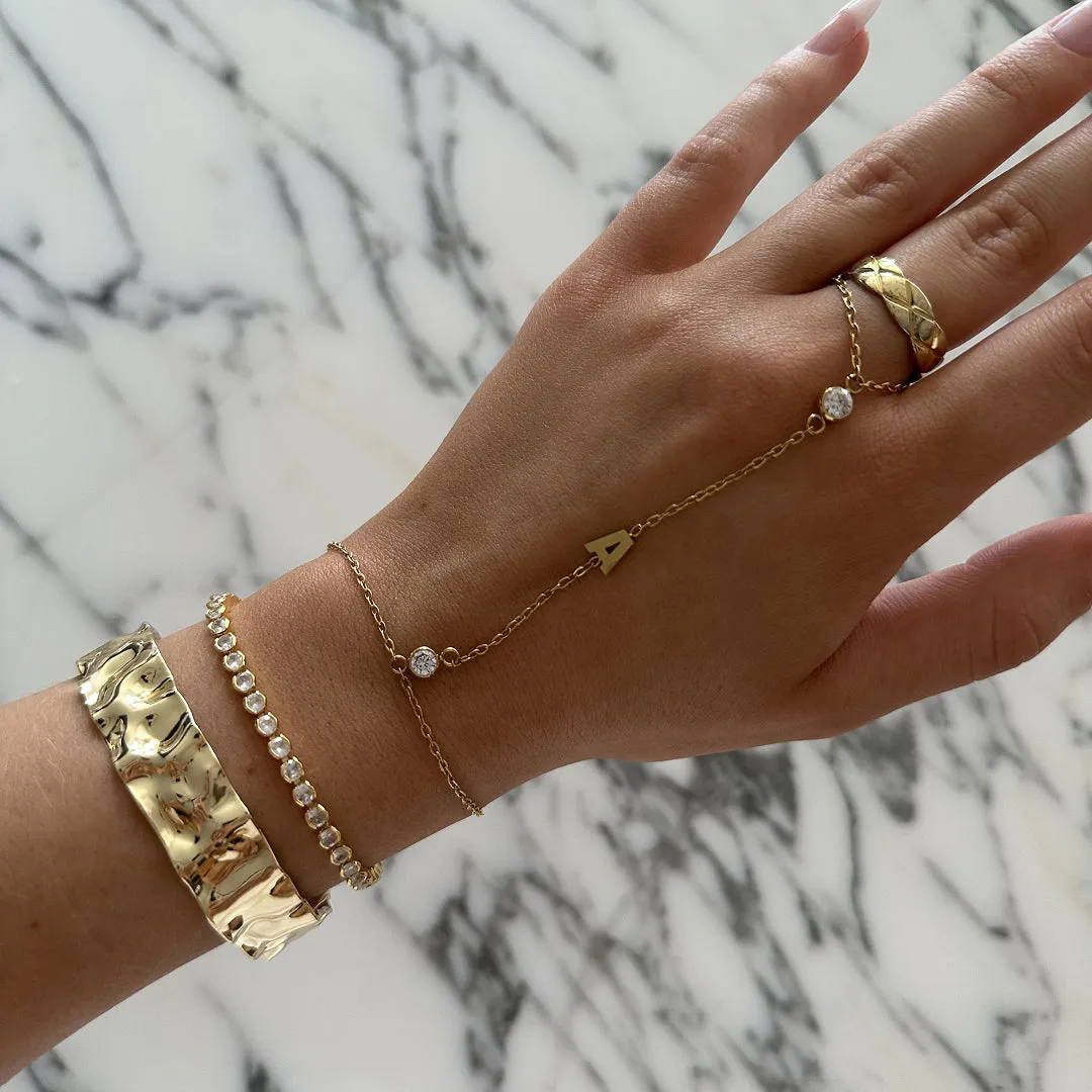 Custom/Personalized Letter Hand Chain sold by Evry Jewels product image thumbnail 3