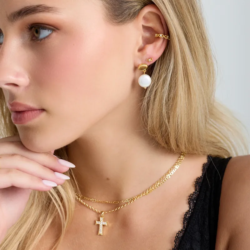 Low-Key Luxe Bundle: 3 Piece Earring and Cuff Bundle sold by Evry Jewels