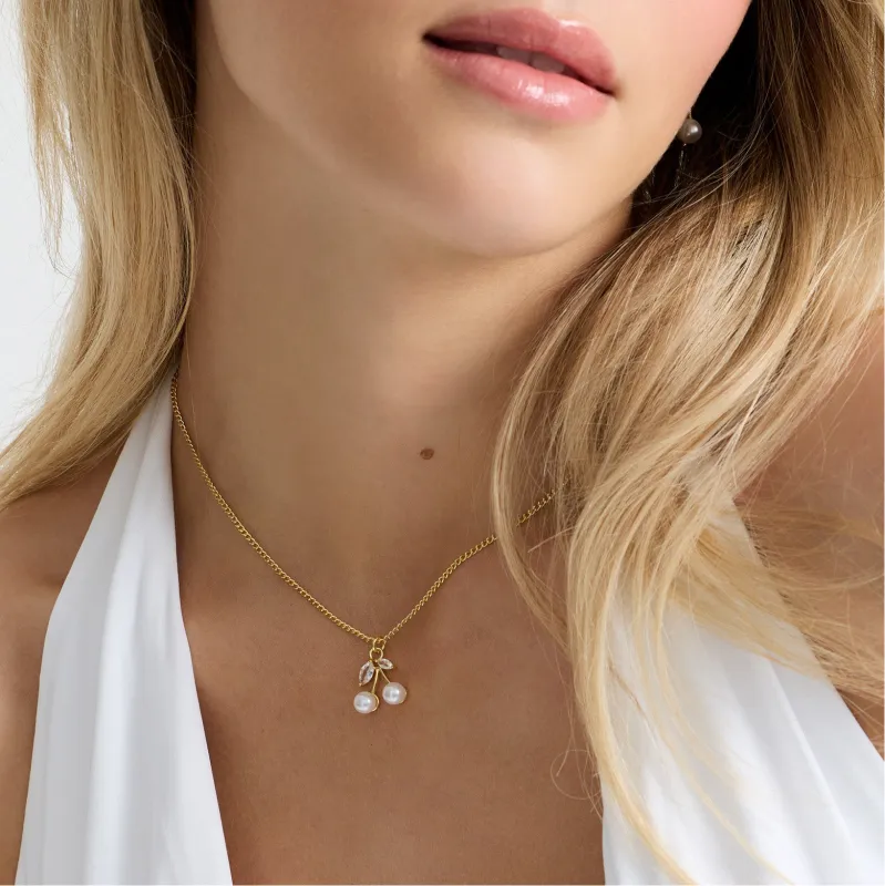 Cherry Kisses Necklace sold by Evry Jewels