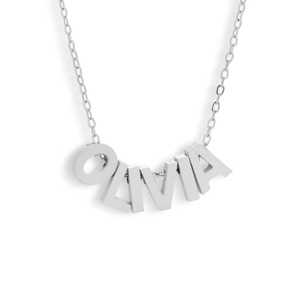 Custom/Personalized Chunky Letter Name Necklace sold by Evry Jewels product image thumbnail 2