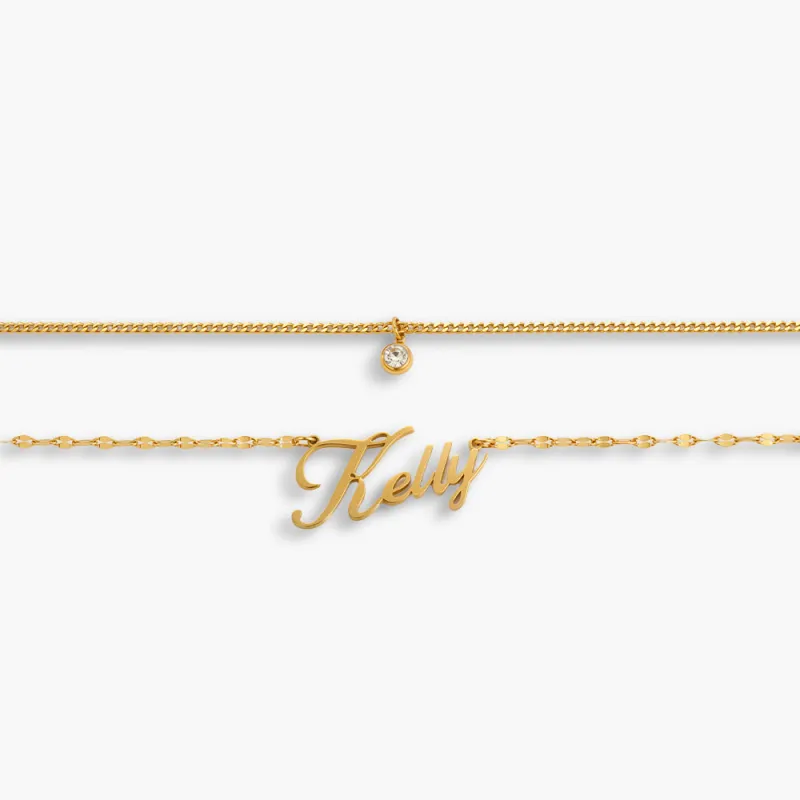 Custom/Personalized Nameplate Waist Chain sold by Evry Jewels