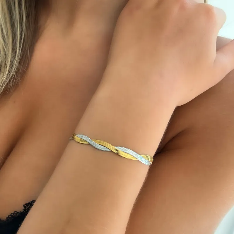 Two-Tone Medusa Bracelet (VIP) sold by Evry Jewels