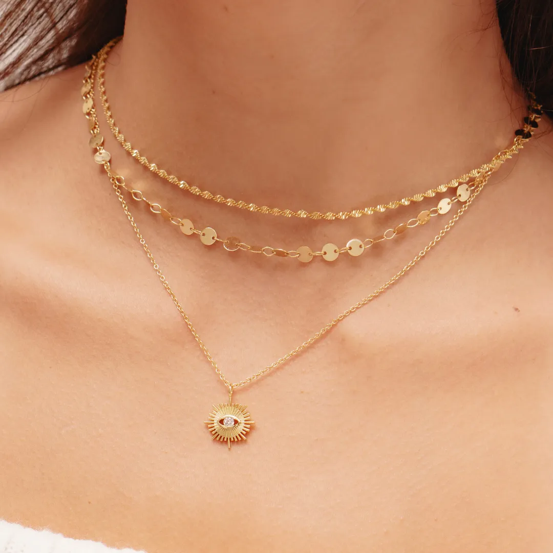 Sun's Eye Necklace (VIP) sold by Evry Jewels product image thumbnail 2