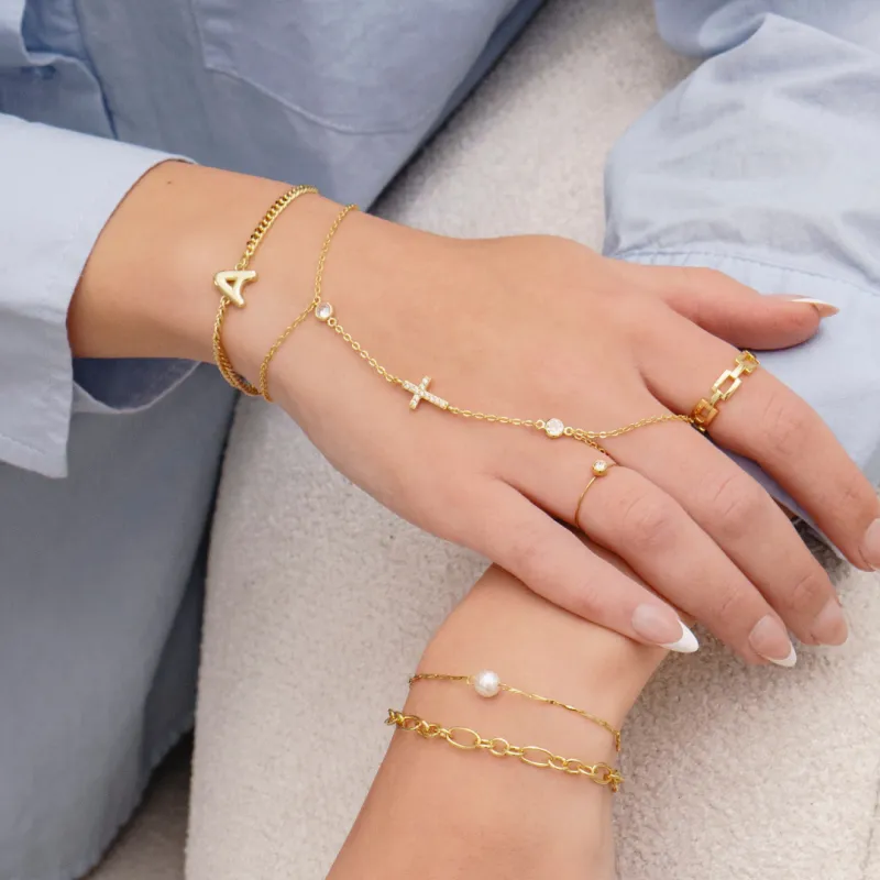 Don't Cross Me Hand Chain (VIP) sold by Evry Jewels