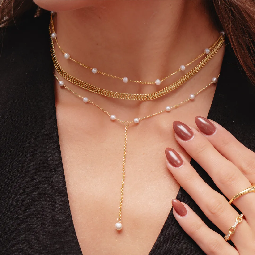 Sweet Pearl Lariat Necklace (VIP) sold by Evry Jewels product image thumbnail 4