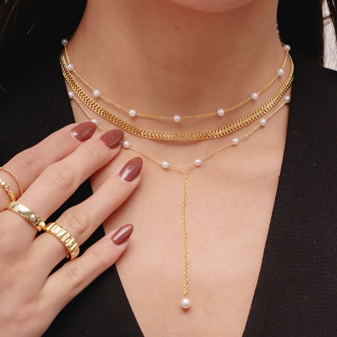 Sweet Pearl Lariat Necklace (VIP) sold by Evry Jewels product image thumbnail 2