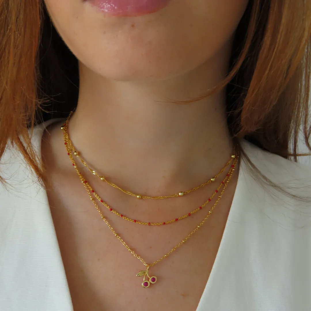 Cherry On Top Necklace (VIP) sold by Evry Jewels product image thumbnail 2