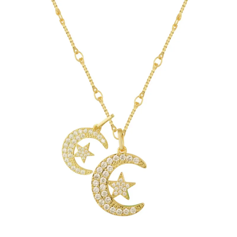 Star and Crescent Necklace (VIP) sold by Evry Jewels