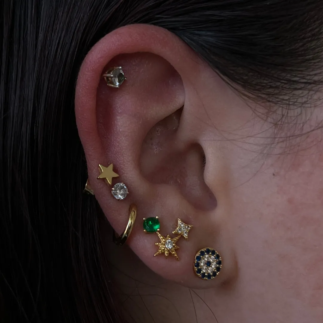 Evil Eye Earrings (VIP) sold by Evry Jewels product image thumbnail 2