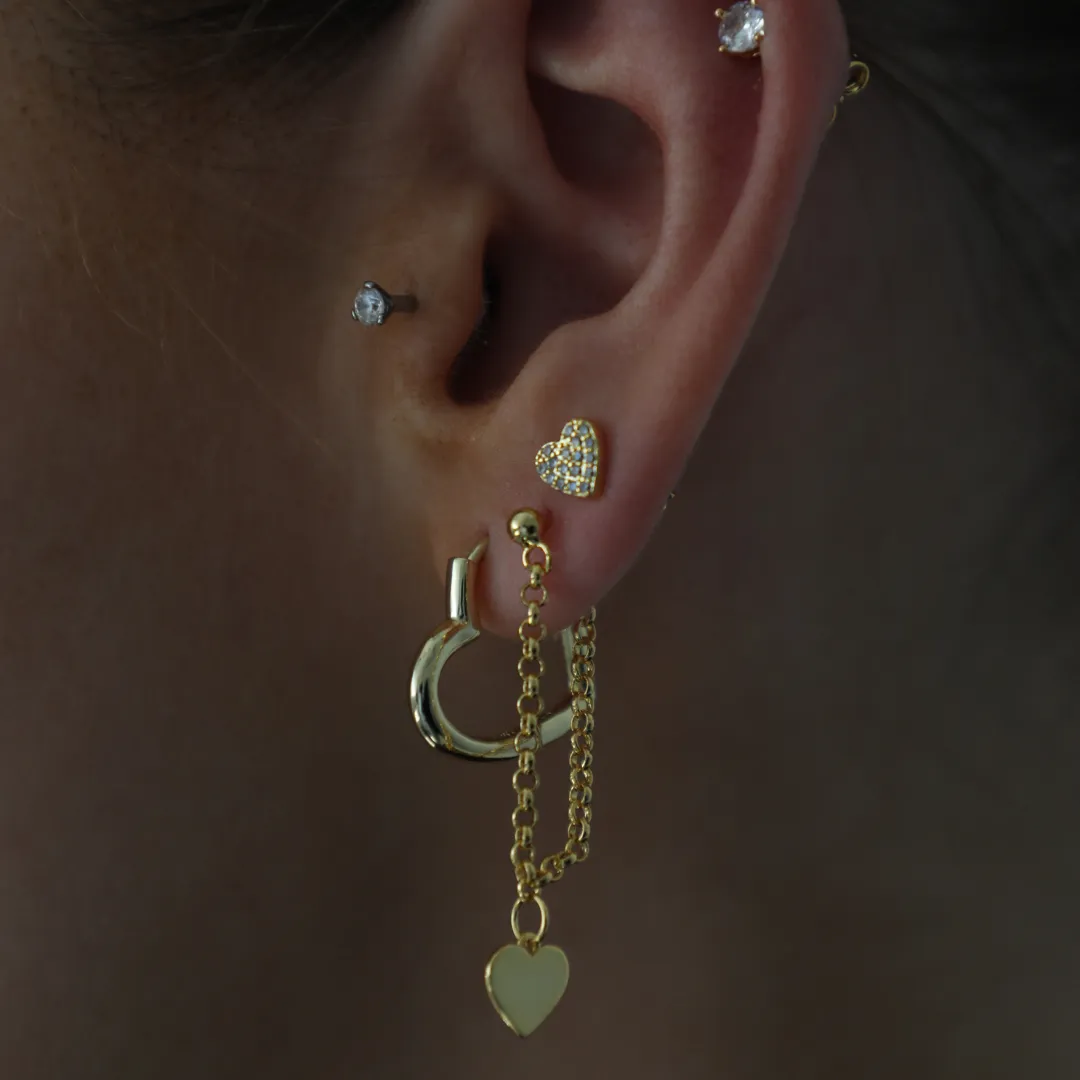 Cold Hearted Earrings (VIP) sold by Evry Jewels product image thumbnail 3