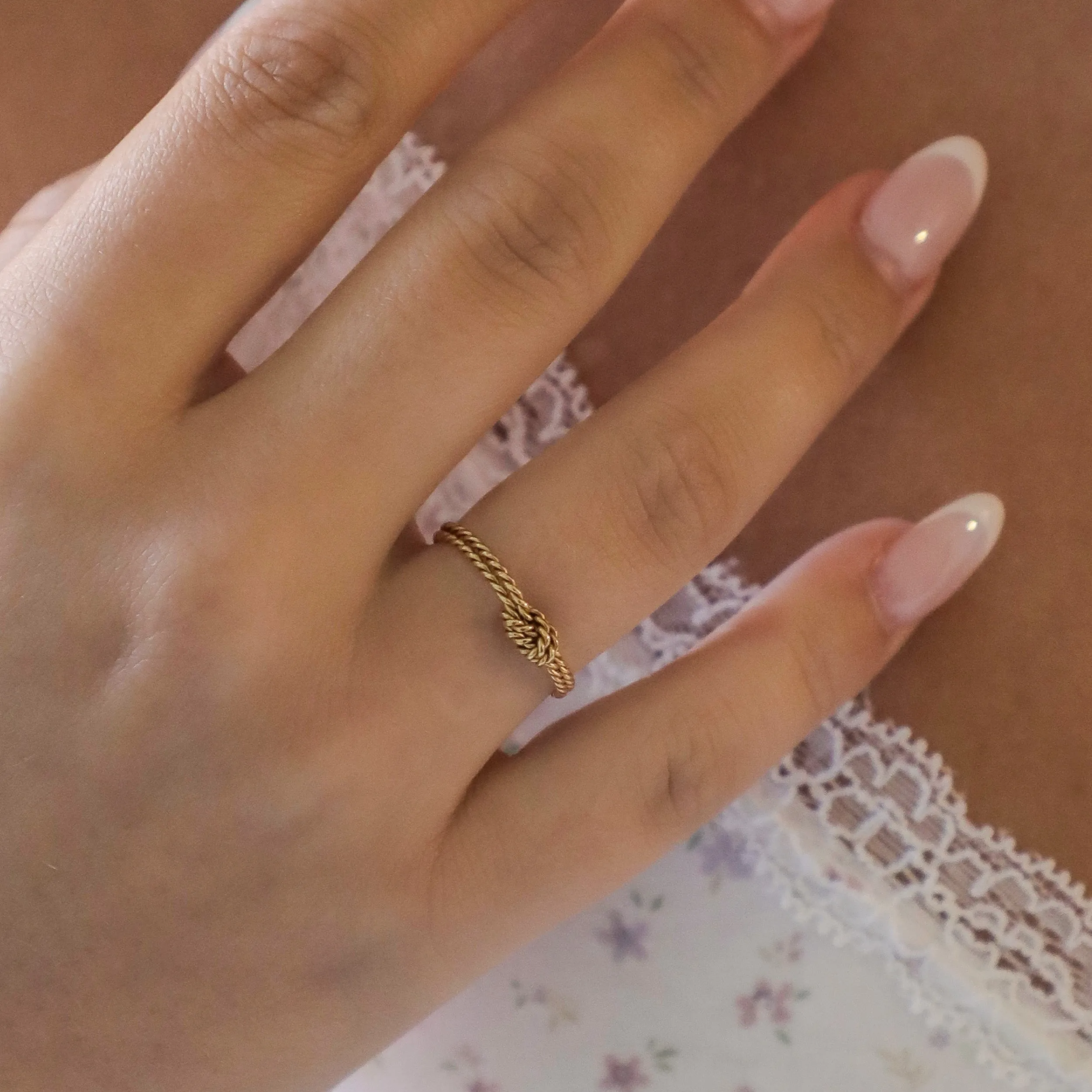 Dainty Tangle Ring sold by Evry Jewels