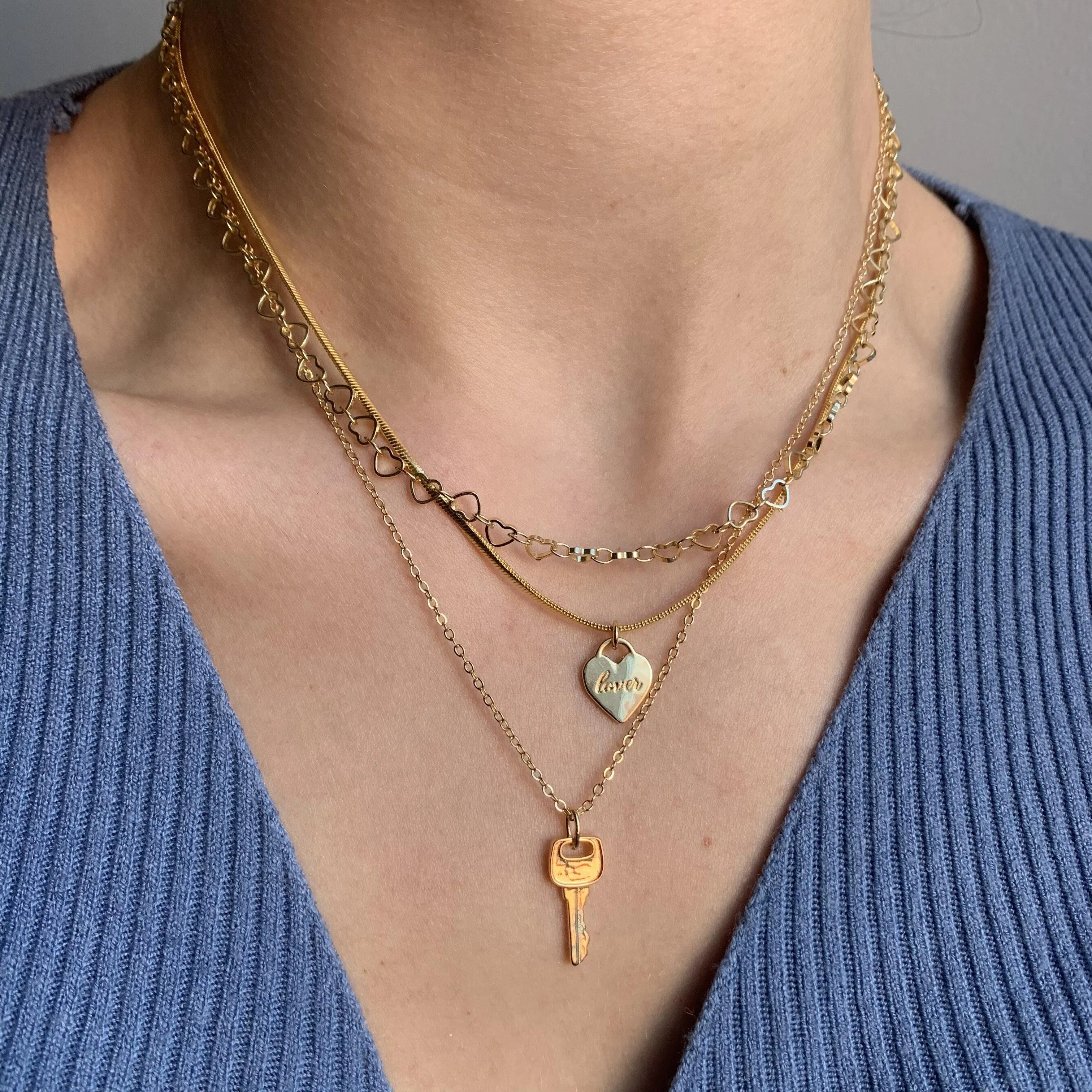 Key To My Heart Necklace (VIP) sold by Evry Jewels product image thumbnail 5