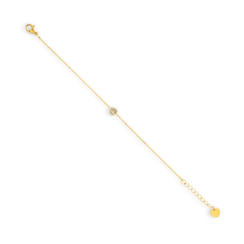 Crystal C Initial Bracelet sold by Evry Jewels