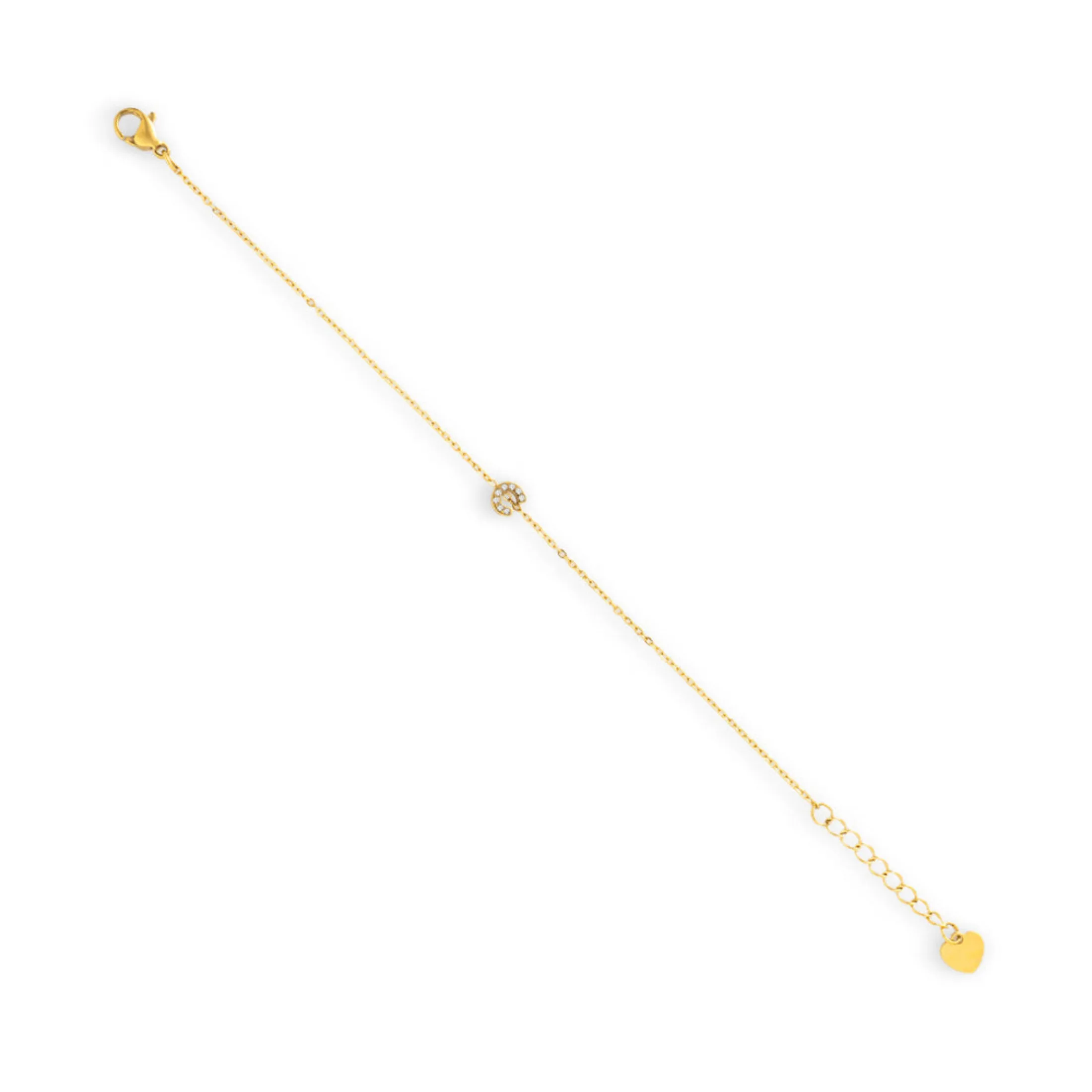 Crystal C Initial Bracelet sold by Evry Jewels