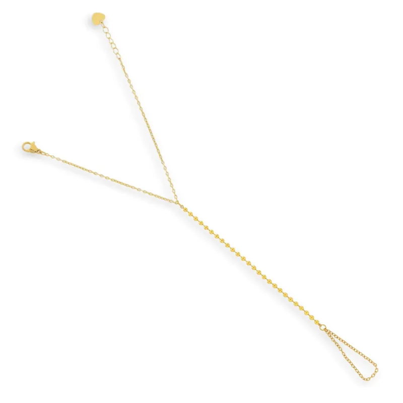 Delicate Ball Chain Hand Bracelet sold by Evry Jewels