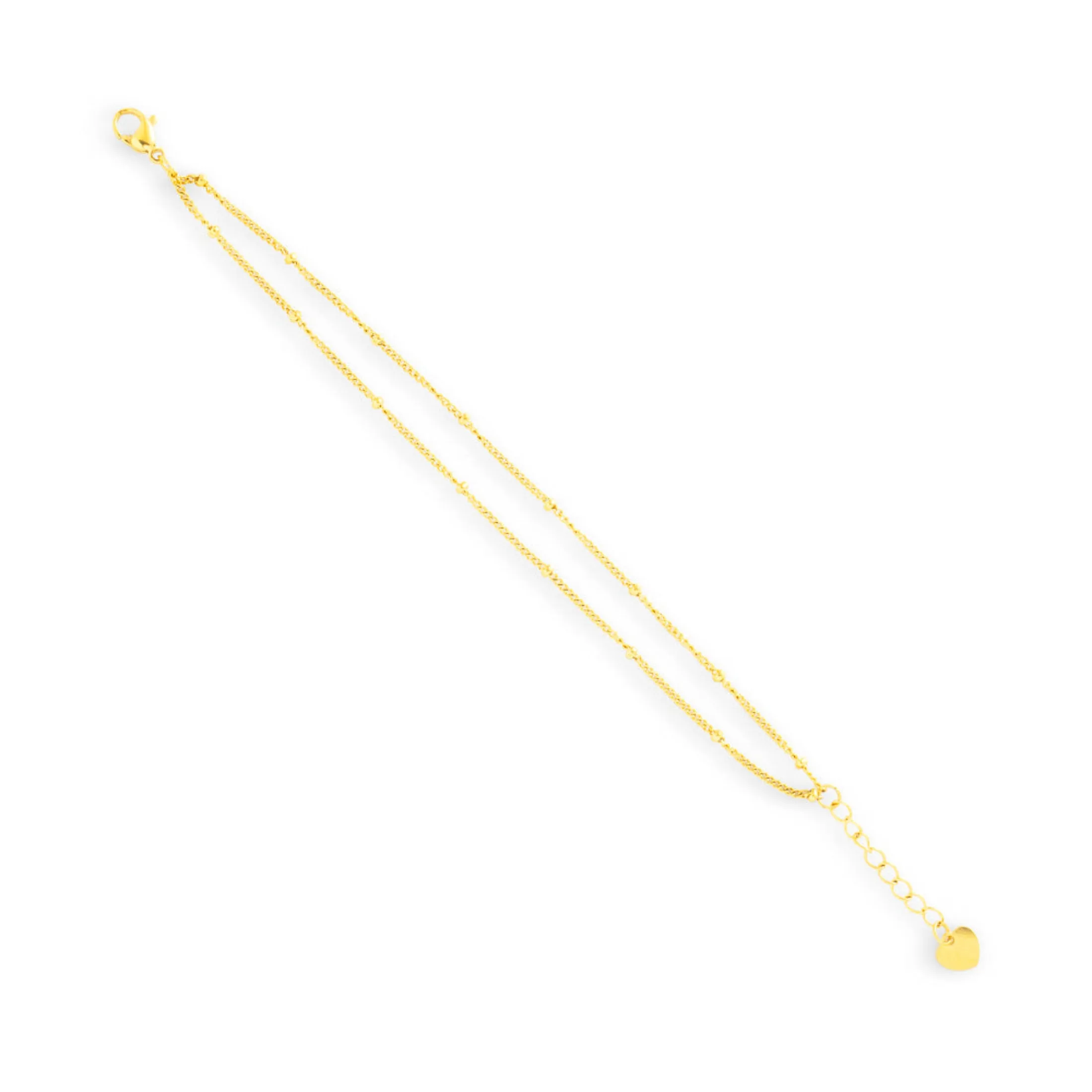 Double Layer Beaded Chain Bracelet sold by Evry Jewels