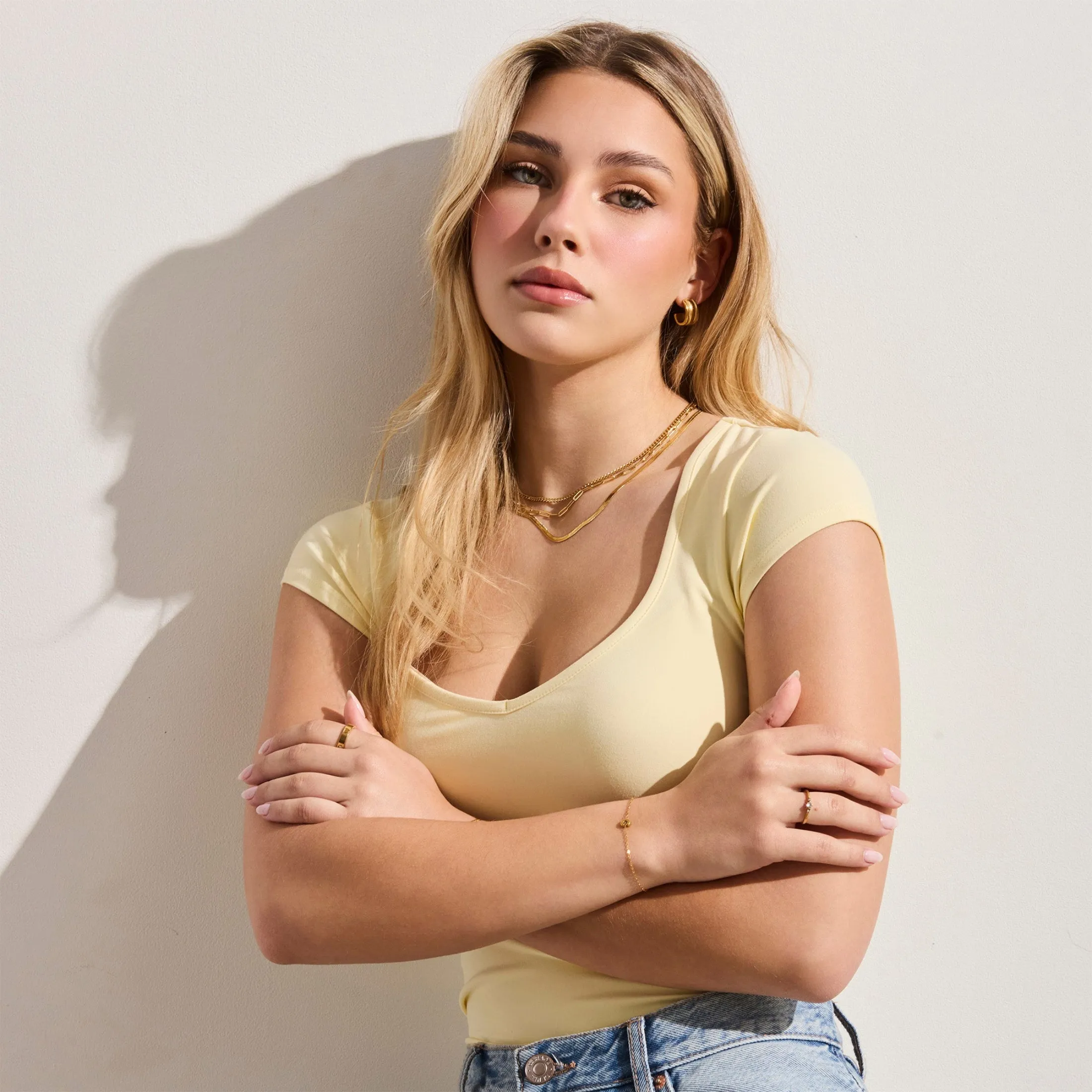 Triple Layer Chain Necklace Set sold by Evry Jewels product image thumbnail 2