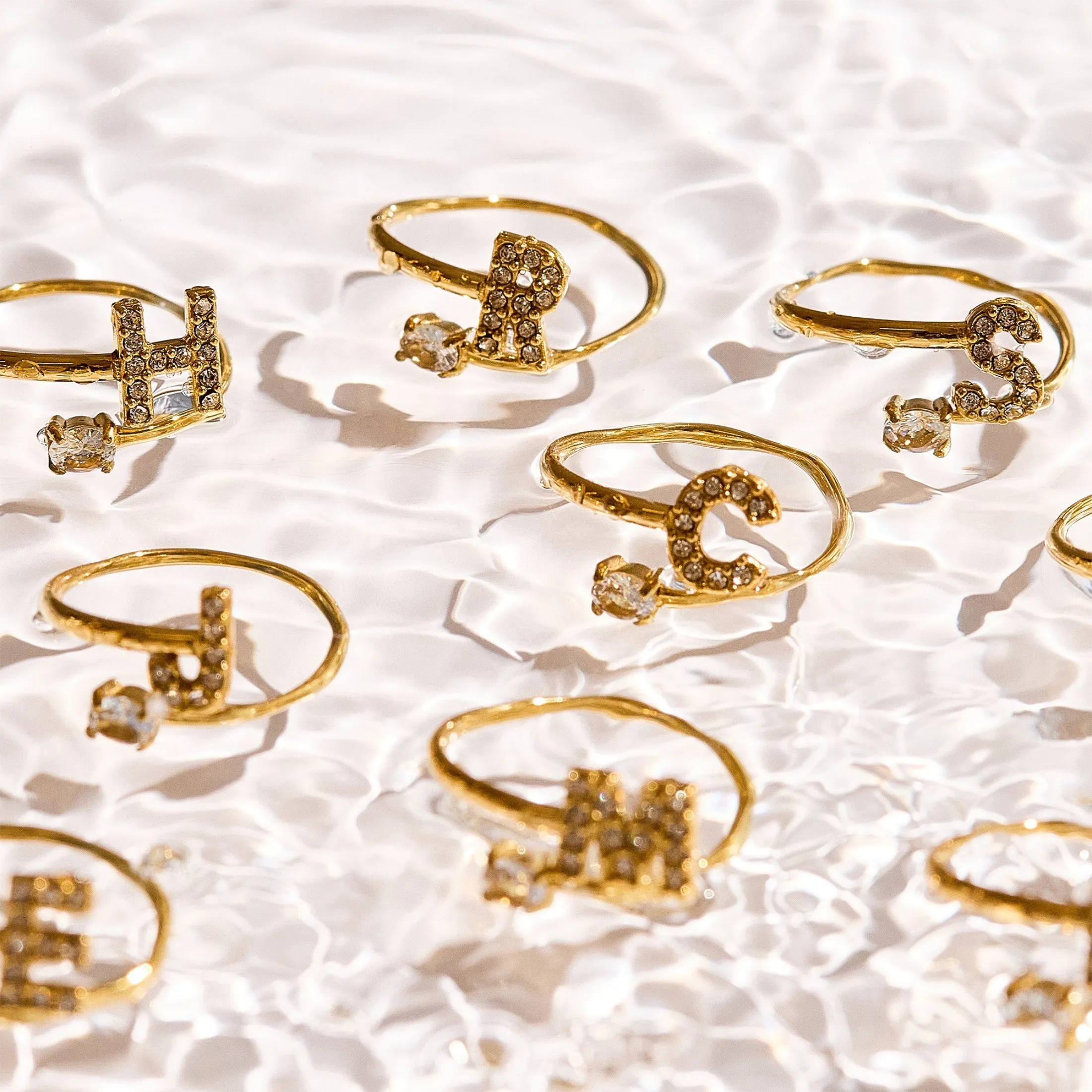 Sparkle Initial Wrap Ring sold by Evry Jewels product image thumbnail 5