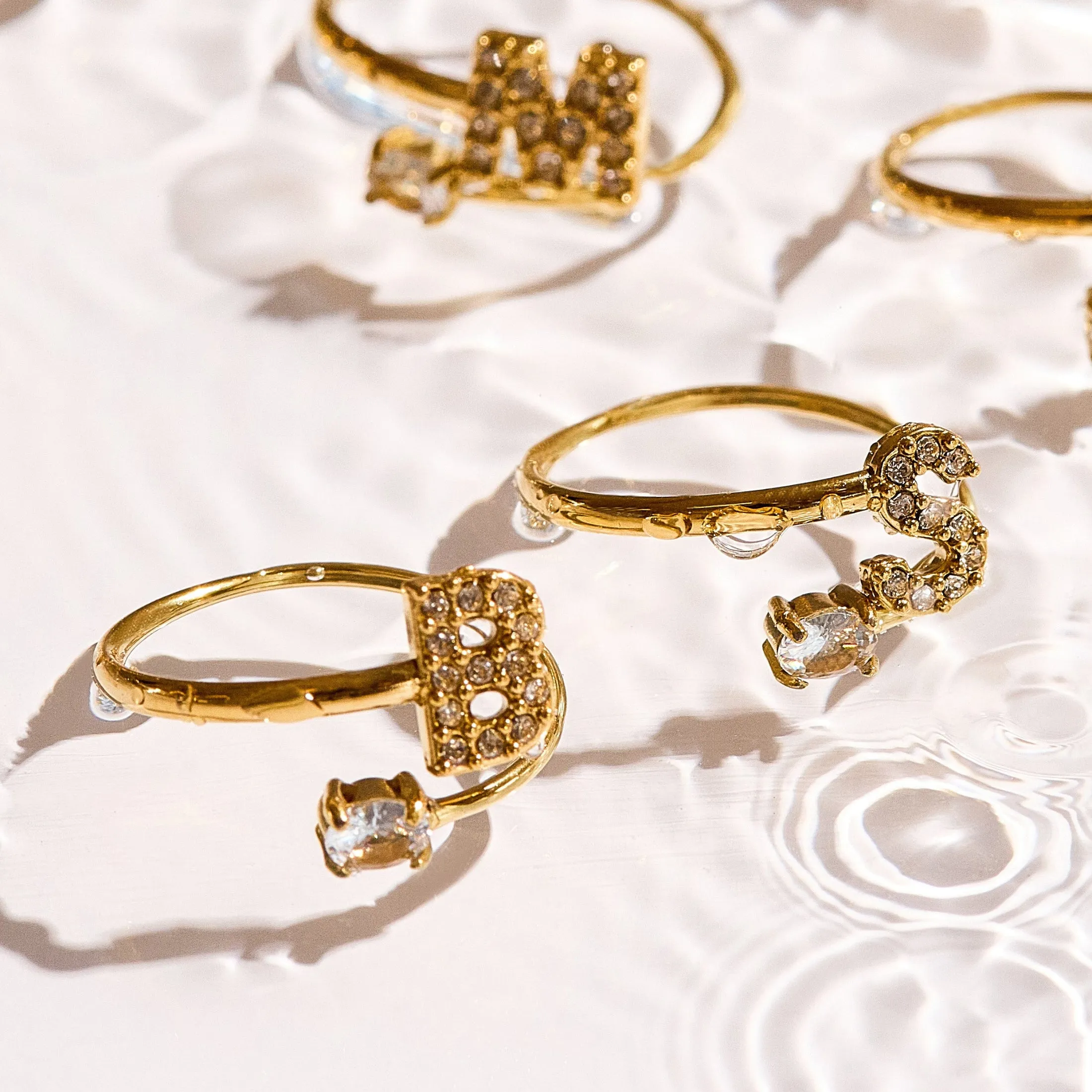 Sparkle Initial Wrap Ring sold by Evry Jewels product image thumbnail 4