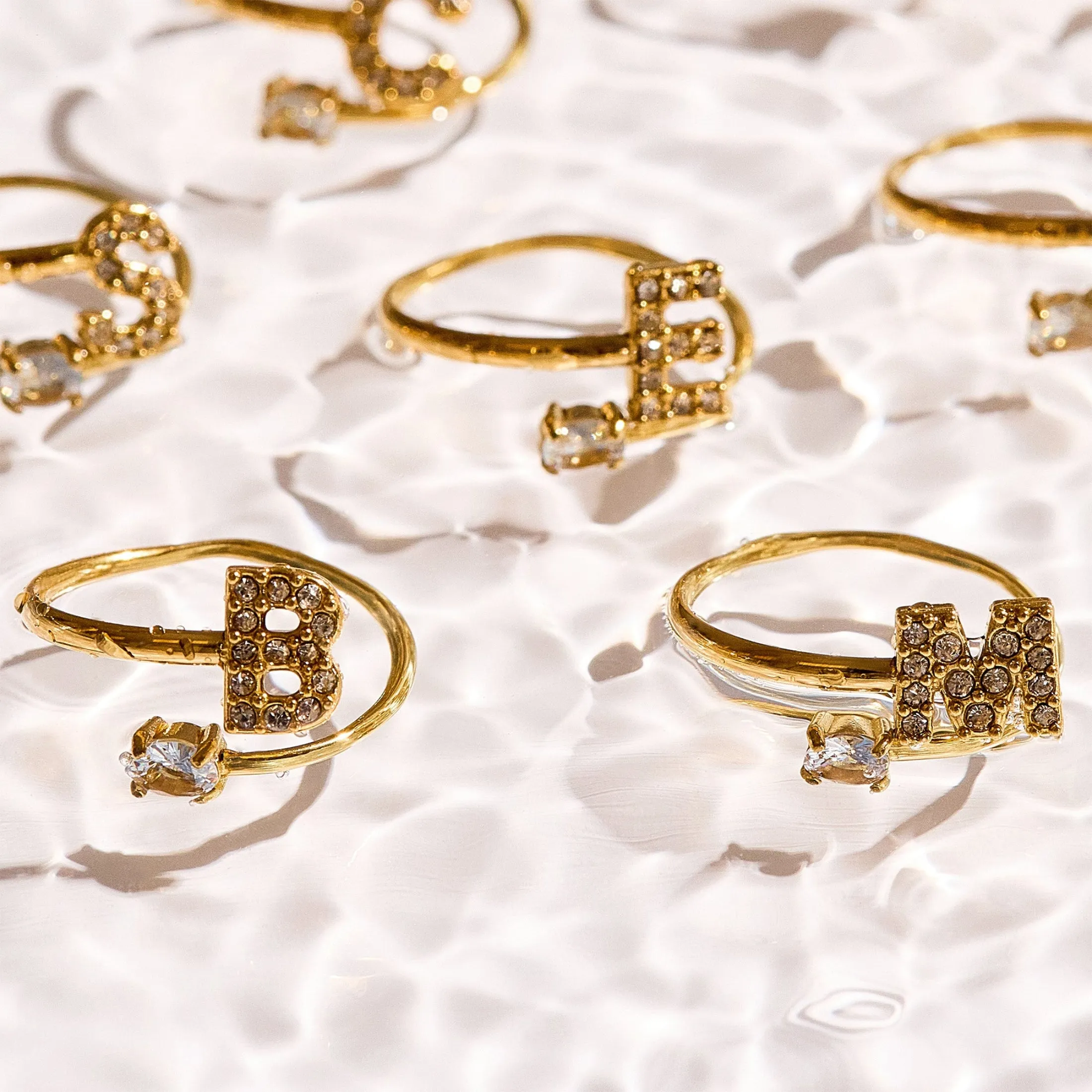 Sparkle Initial Wrap Ring sold by Evry Jewels product image thumbnail 3