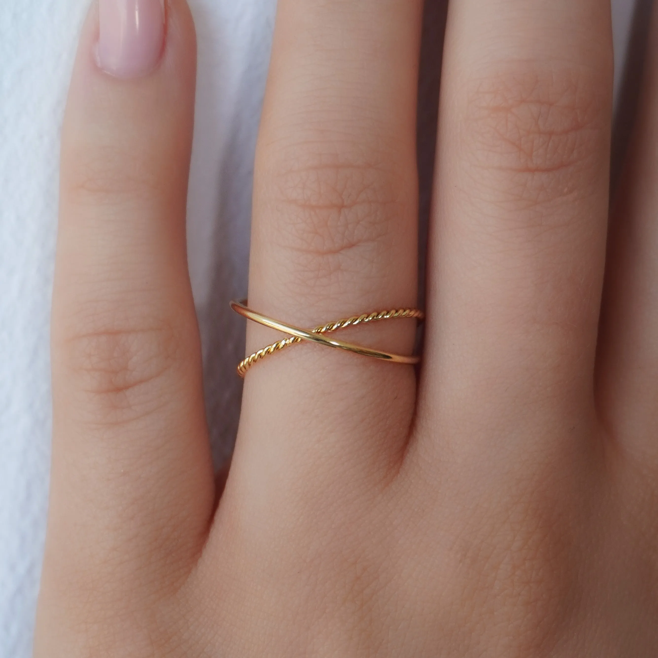 Double Twist Ring sold by Evry Jewels