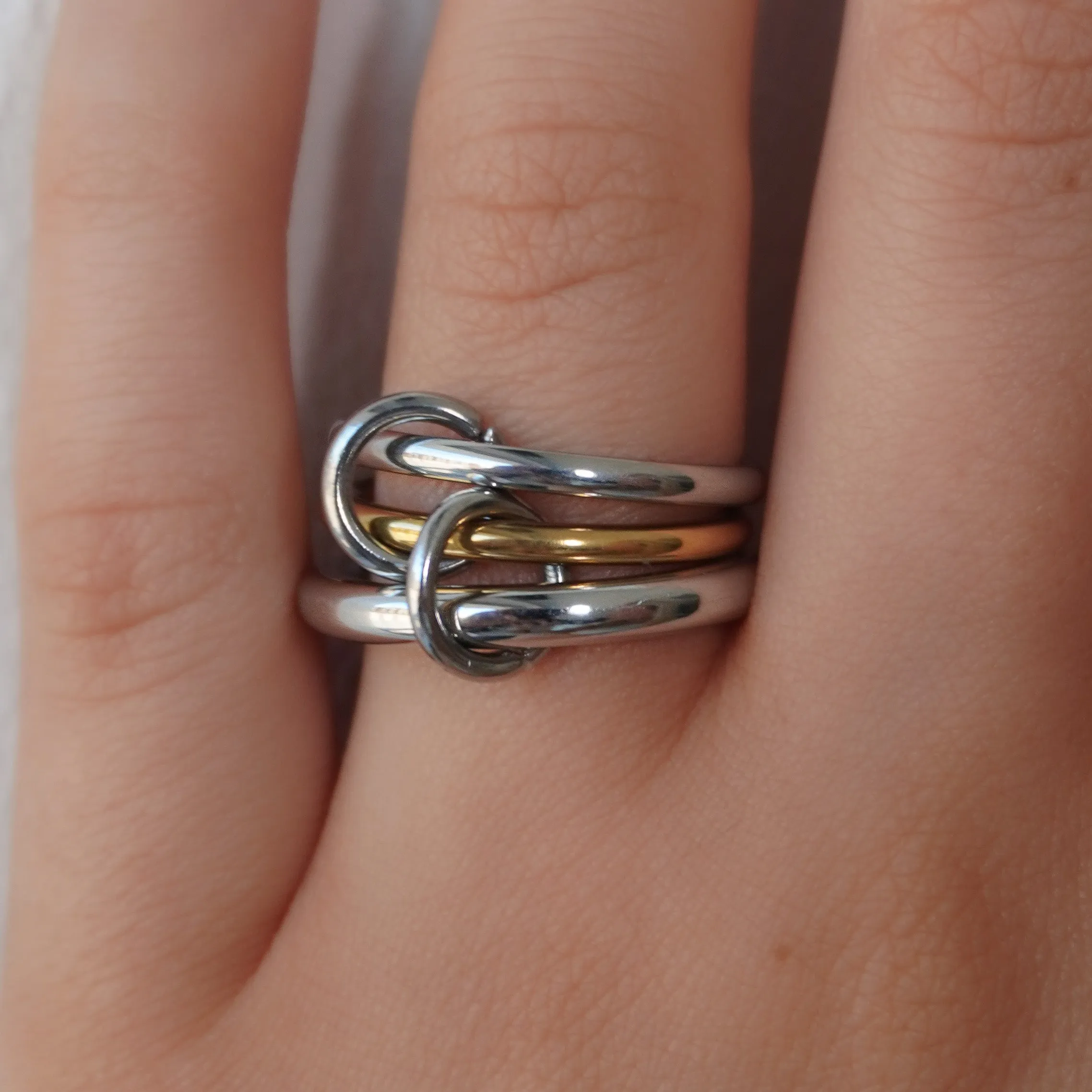 Cuffed Stacked Ring sold by Evry Jewels product image thumbnail 2